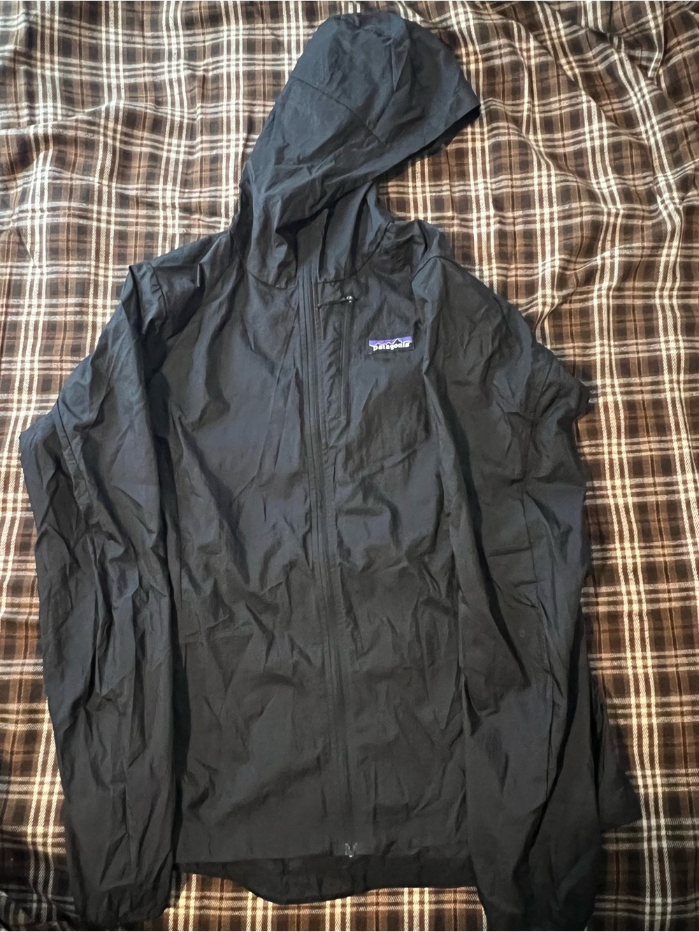 Patagonia Houdini Full-Zip Jacket Black Windbreaker Women’s M
